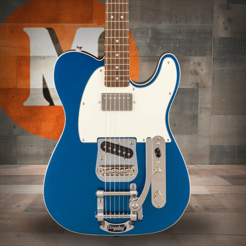 Squier Classic Vibe Custom Telecaster SH with Bigsby - Parchment Pickguard - Lake Placid Blue | Musician Madness