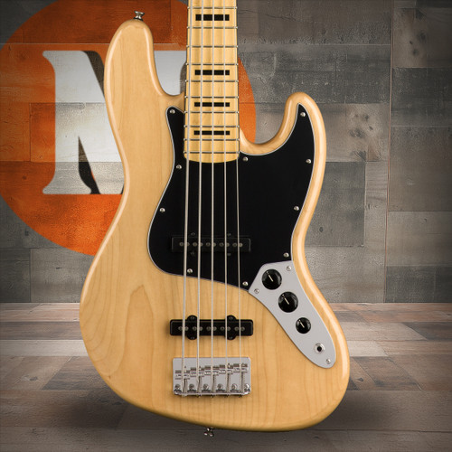 Squier Classic Vibe '70s Jazz Bass V - Maple Fingerboard - Natural | Musician Madness