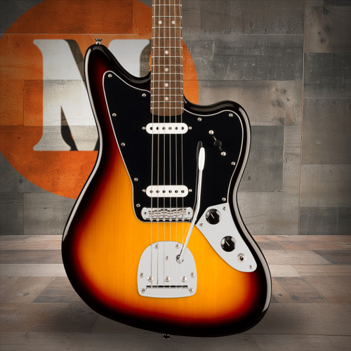 Squier Affinity Series Jaguar - Laurel Fingerboard - Black Pickguard - 3-Color Sunburst | Musician Madness