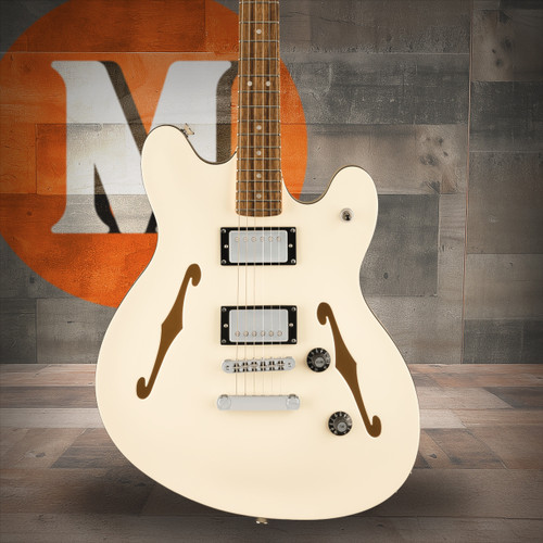Squier Affinity Series Starcaster Deluxe - Laurel Fingerboard - Olympic White | Musician Madness