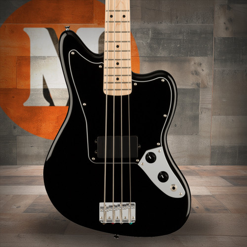 Squier Affinity Series Jaguar Bass H - Maple Fingerboard - Black Pickguard - Black | Musician Madness
