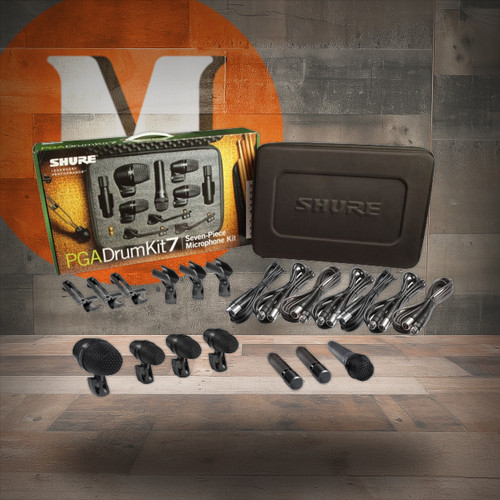 Shure PGADRUMKIT7 7 Piece Microphone Set For Drum Kit | Musician Madness