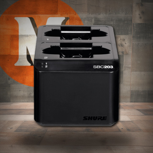 Shure SBC203-US Dual Docking Recharging Station for SB903 Lithium Ion Battery | Musician Madness