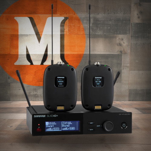 Shure SLXD14D+-G57 SLXD Plus Bodypack Dig Dual System Freq G57 | Musician Madness