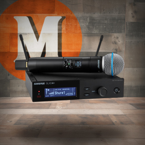 Shure SLXD24+/B58-G57 SLXD Plus Handheld Dig System with Beta58A Tx Freq G57 | Musician Madness