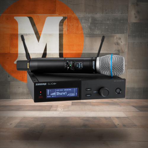 Shure SLXD24+/B87A-G57 SLXD Plus Handheld Dig System with Beta87A Tx Freq G57 | Musician Madness