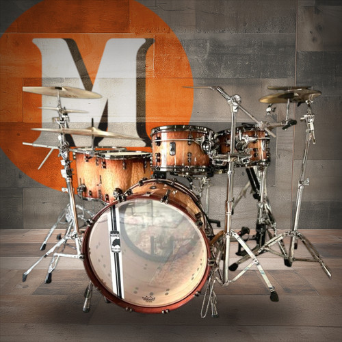 Mapex Black Panther Design Lab Versatus Peach Burl 4-Piece Shell Pack | Musician Madness 
