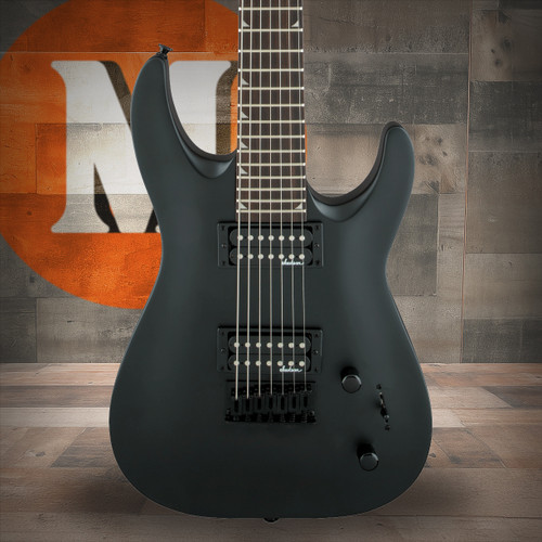 Jackson JS Series Dinky Arch Top JS22 -7 DKA HT - Amaranth Fingerboard - Satin Black | Musician Madness