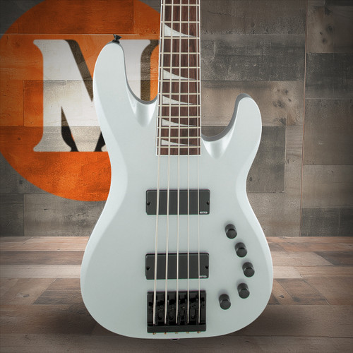 Jackson X Series Signature David Ellefson Concert Bass CBX V - Laurel Fingerboard - Quicksilver | Musician Madness