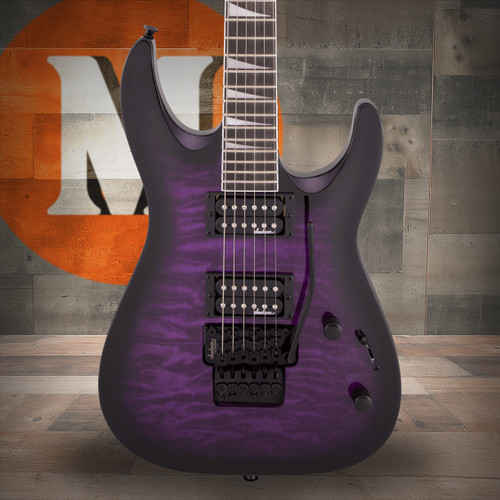 Jackson JS Series Dinky Arch Top JS32Q DKA - Amaranth Fingerboard - Transparent Purple Burst | Musician Madness