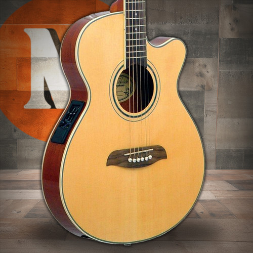 Oscar Schmidt OG8CEN-A Folk Cutway Acoustic Electric Guitar. Natural Spruce (OG8CEN-A-U) | Musician Madness