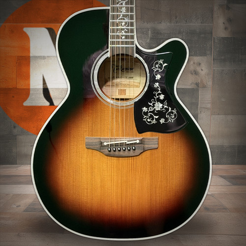 Takamine EF450C TT Gloss Brown Acoustic Electric Guitar Sunburst w/ Semi-Hard Case (JTAKEF450CTTBSB) | Musician Madness