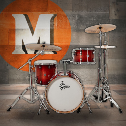 Gretsch Catalina Club 3pc Shell Pack - Gloss Crimson Burst (CC2-J403) | Musician Madness