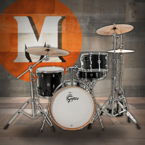 Gretsch Catalina Club 4pc Shell Pack - Piano Black (CC2-J404) | Musician Madness