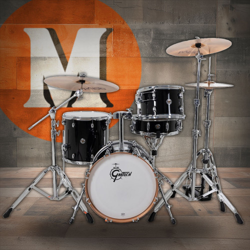 Gretsch Catalina Club 4pc Shell Pack - Piano Black (CC2-J484) | Musician Madness