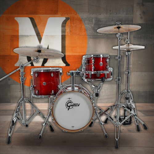 Gretsch Catalina Club Micro 4pc Shell Pack - Gloss Crimson Burst (CC2-M264) | Musician Madness