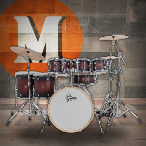 Gretsch Catalina Maple 7pc Shell Pack - Satin Deep Cherry Burst (CM2-E627) | Musician Madness