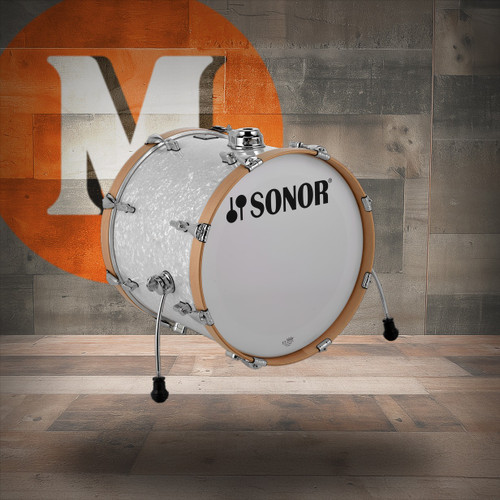 Sonor AQ2 20X16 BD Maple w/ Mount-White Marine Pearl (AQ2-2016-BDWM-WHP)