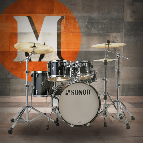 Sonor AQ2 Maple Studio Set-Transparent Black (AQ2-STUDIOWMCTSB)