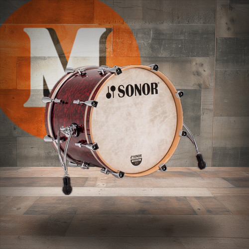 Sonor Momentum Beech 18X14.25 Bass Drum No Mount Red Pearl (MTB-181425-BD-REP)