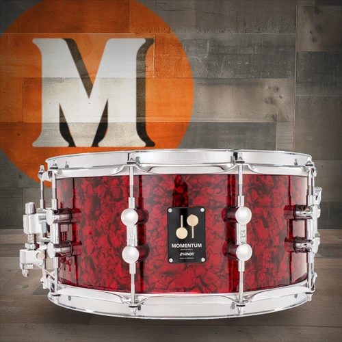 Sonor Momentum Maple 14X6.5 Snare Drum Red Pearl (MTM-1465-SDW-REP)