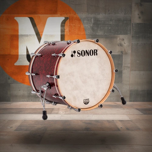 Sonor Momentum BIRCH 22X17.25 Bass Drum No Mount Red Pearl (MTR-221725-BD-REP)