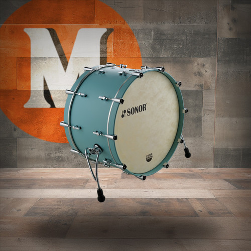 Sonor SQ1 20"X 16" Bass Drum Cruiser Blue Matching Bass Drum Hoops (SQ1-2016-BDNMH-CRB)