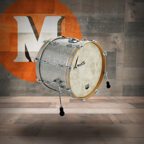 Sonor Vintage Series 18"X14" Bass Drum NM - Vintage Silver Glitter (VT-1814-BDNM-VSG)