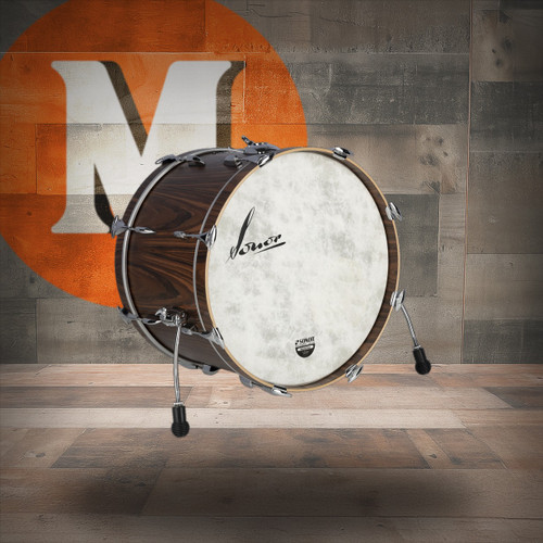 Sonor Vintage Series 22"X14" Bass Drum WM - Rosewood Semi-Gloss (VT-2214-BDWM-RSG)