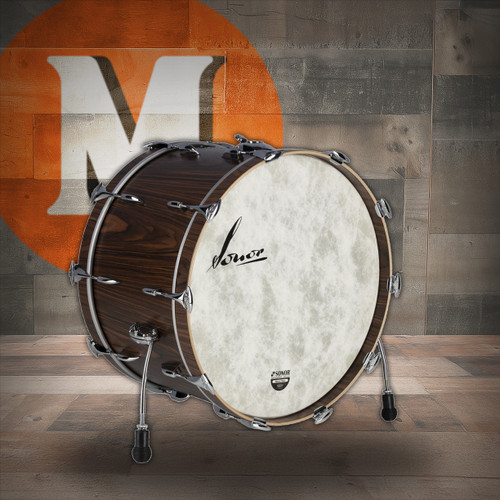 Sonor Vintage Series 22"X14" Bass Drum WM - Rosewood Semi-Gloss (VT-2414-BDWM-RSG)