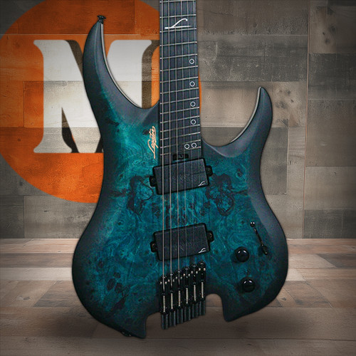 Legator Ghost Multiscale Headless Electric Guitar w/ Bag - Dark Sapphire (G6FSS-DS) | Musician Madness