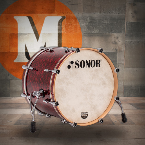 Sonor Momentum Maple 20in. x 15.75in. Bass Drum No Mount - Red Pearl (MTM-201575-BD-REP)
