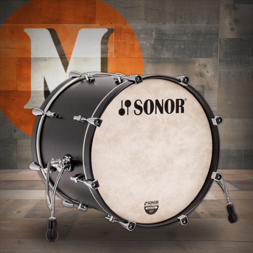 Sonor Momentum Maple 20in. x 15.75in. Bass Drum No Mount - GT Black (MTM-201575-BD-GTB) | Musician Madness