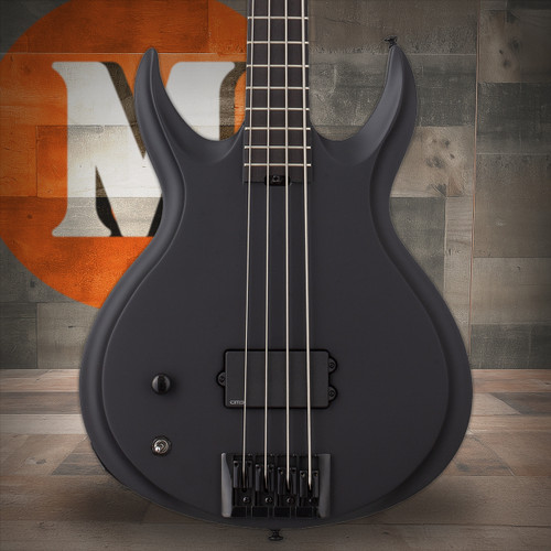 Schecter Devil-4 Left Handed Electric Bass Guitar - Blackout (89) | Musician Madness