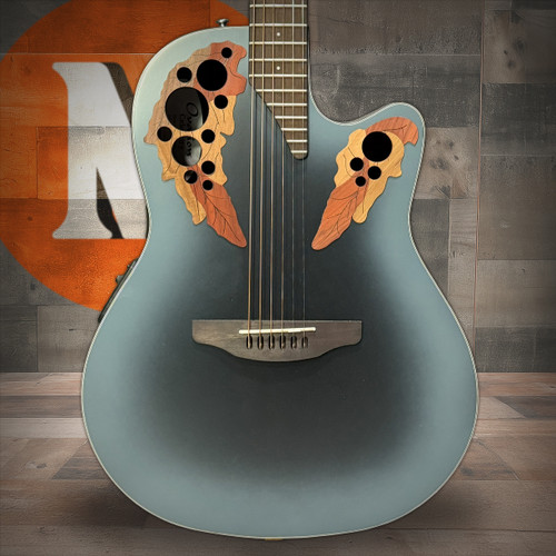 Ovation Celebrity Elite CE44-RBB Mid Depth Acoustic Electric Guitar - Reverse Blue Burst | Musician Madness