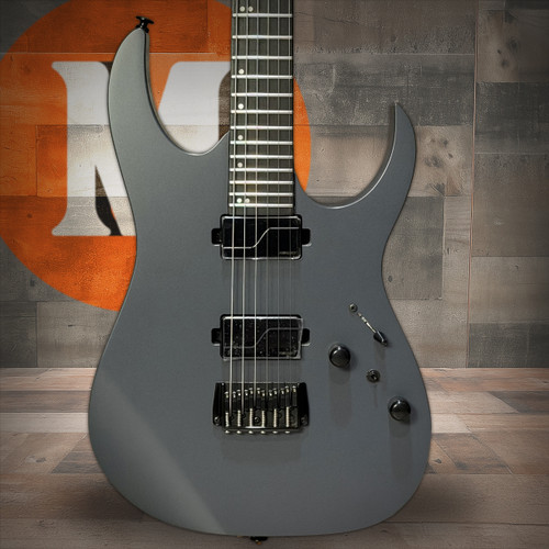 Ibanez RG Prestige 6 String Electric Guitar w/Case - Gray Metallic Flat (RGR5121RBGRF) | Musician Madness