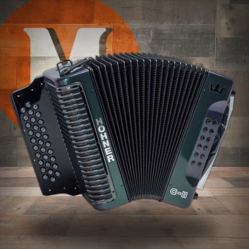 Hohner Corona C-II GCF Accordion - Green to Gold (C-II GCF GRTG) | Musician Madness