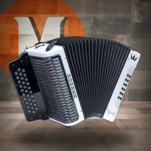 Hohner Corona C-II Accordion GCF White Rainbow (C-II GCF WHRB) | Musician Madness