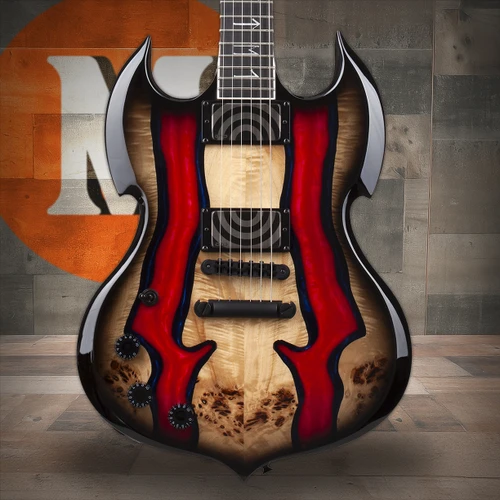 Schecter Wylde Audio Barbarian Special Edition Left Hand - Blood River Burl (4594) | Musician Madness