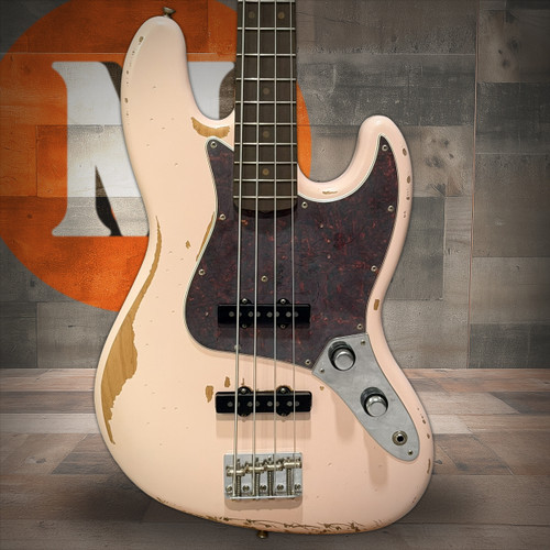 Fender Flea Jazz Bass, Rosewood Fingerboard, Roadworn Shell Pink | Musician Madness