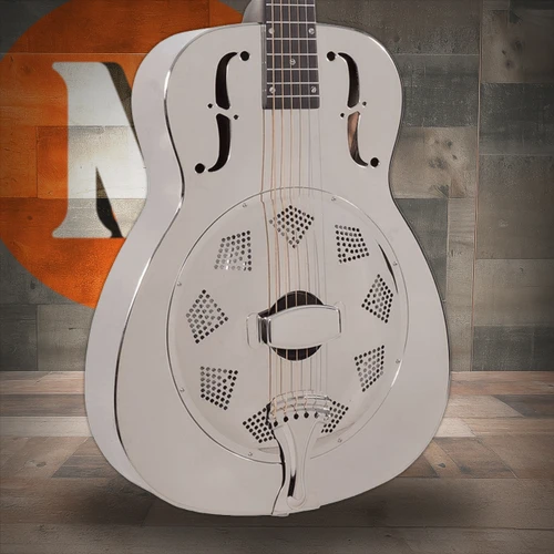 Recording King Metal Body Guitar - Round Holes | Musician Madness