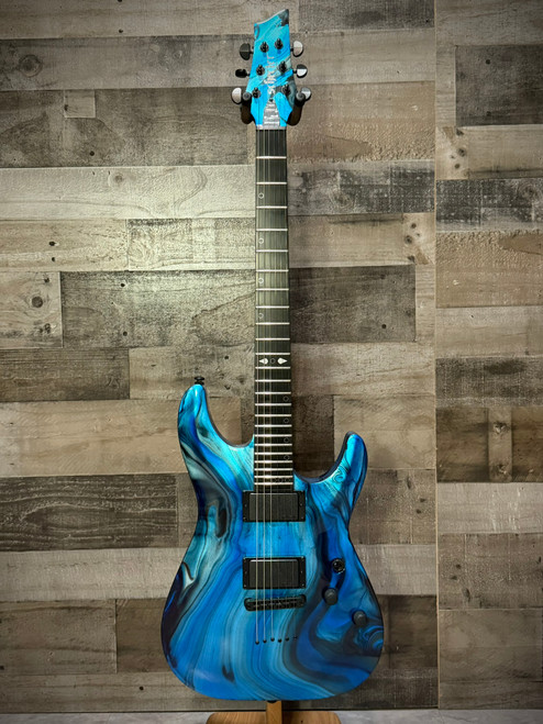 Schecter C-1 Electric Guitar - Hydro Dip Midnight tide (4191) | Musician Madness
