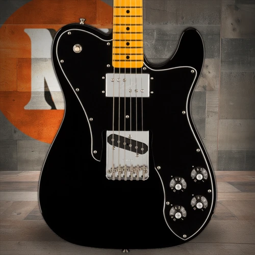Fender American Vintage II 1977 Telecaster Custom, Maple Fingerboard, Black | Musician Madness
