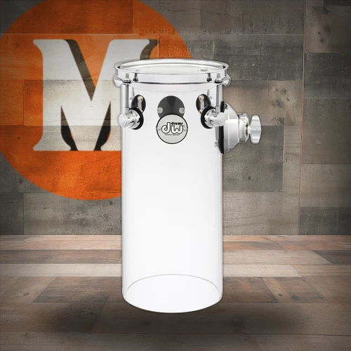 DW Design Series Rata Tom 14" x 6" Clear Acrylic with TB12 (DDAC1406RTCL) | Musician Madness