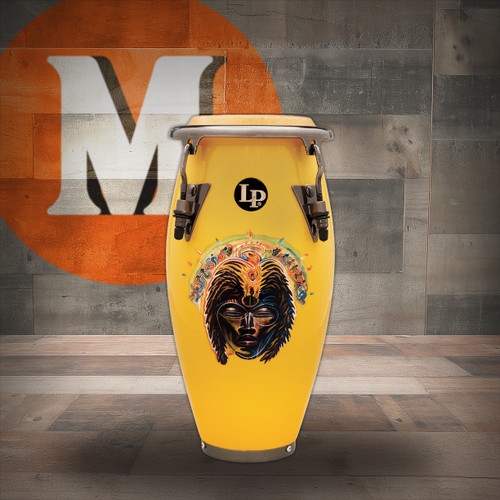 Latin Percussion Santana Africa Speaks Mini Conga - Yellow (LPM197-SAS) | Musician Madness