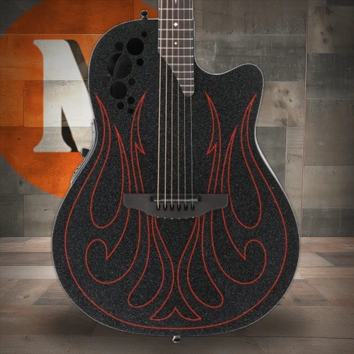Ovation Pro Series Gus G. Signature 1868-GUS-G - Black (1868-GUS-G) | Musician Madness