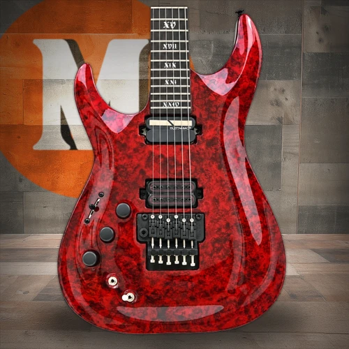 Schecter C-1 FR S Apocalypse Left Hand Electric Guitar - Red Reign (3252) | Musician Madness