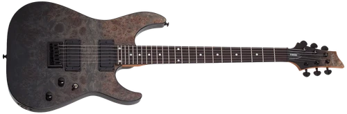Schecter C-1 Standard Electric Guitar - Black Fade Burst Burl (3950) | Musician Madness