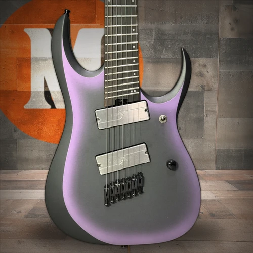 Ibanez Axion Label RGD71ALMS 7 String Electric Guitar - Black Aurora Burst Matte (RGD71ALMSBAM) | Musician Madness