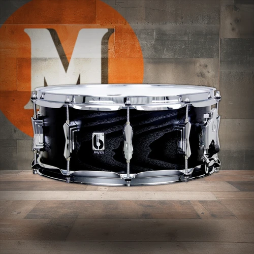British Drum Co. RAV-14-6-SN Raven Series Snare Drum 6" x 14" (RAV-14-6-SN-U) | Musician Madness